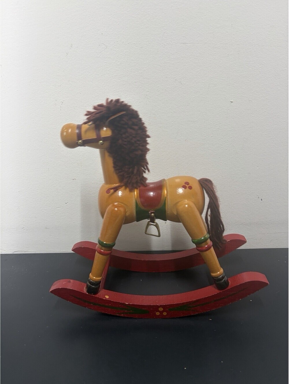 Vintage Wooden Rocking Horse 10.5”